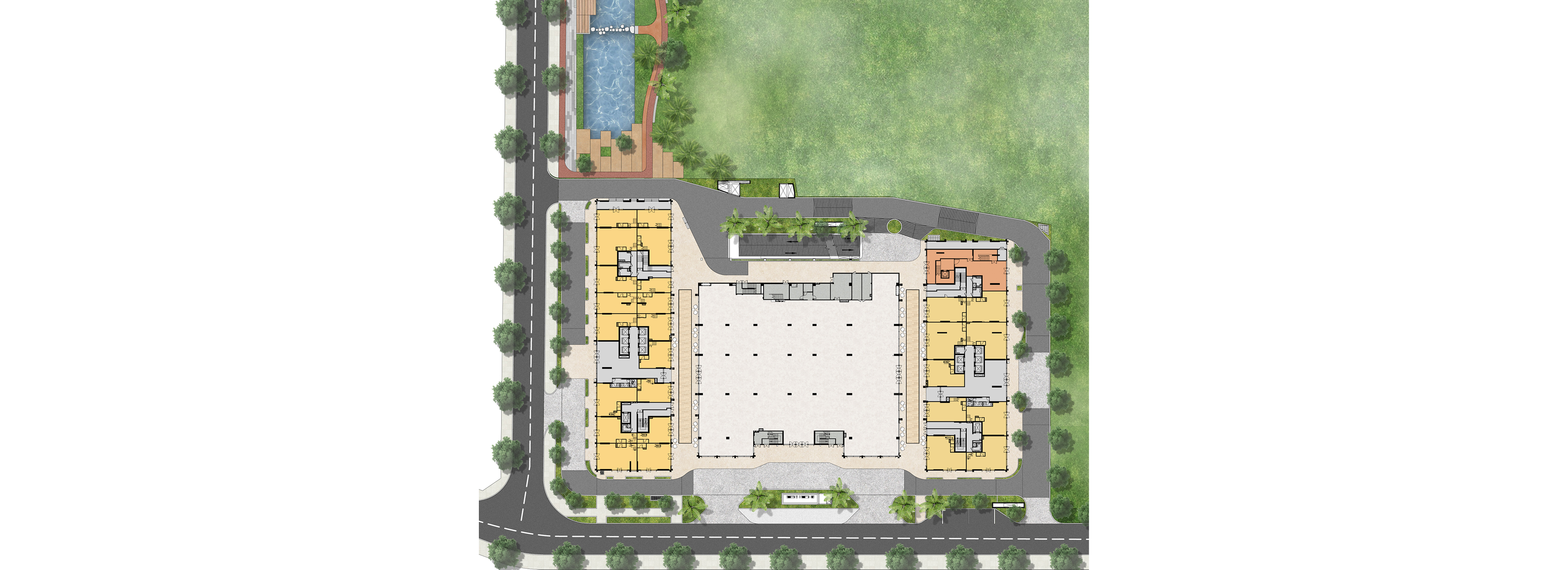 Level 1 ground floor amenity plan